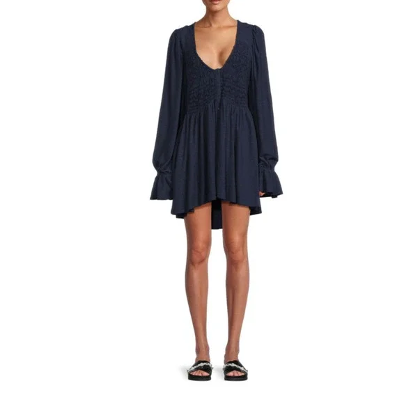 Free People | Dresses | Free People Dont Call Me Baby Mini Dress | Poshmark